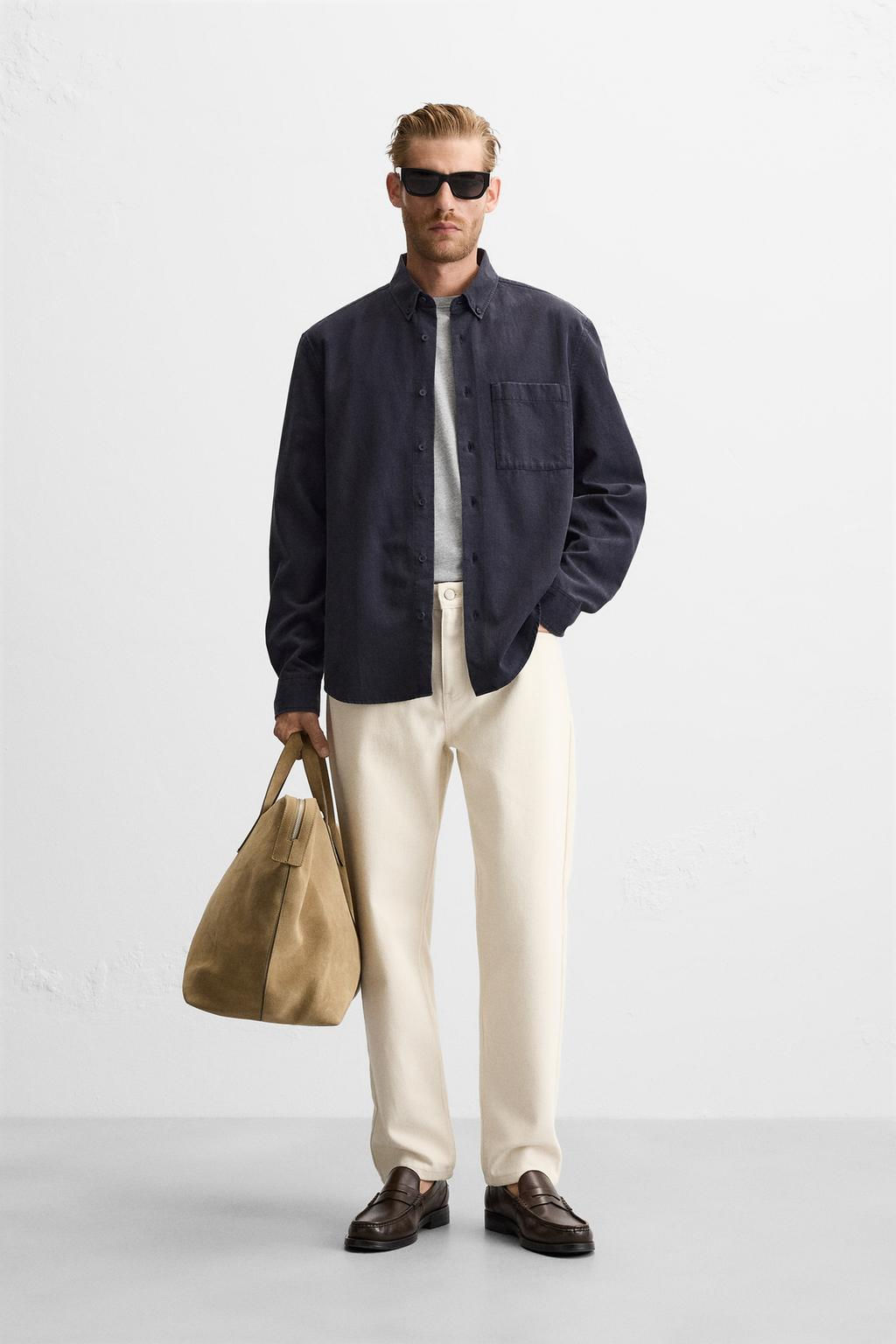 LYOCELL - COTTON SHIRT - Zara фото 25