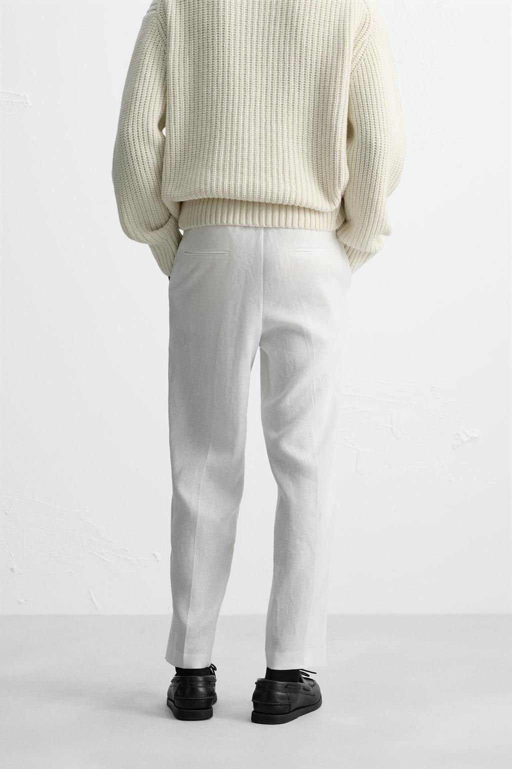 LINEN TROUSERS - Zara фото 13