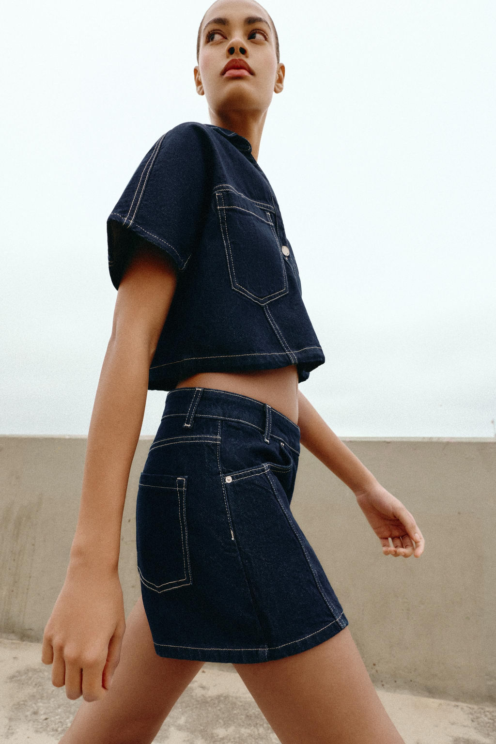 FALDA PANTAL?N Z1975 DENIM CRUZADA / Azul - Zara фото 12