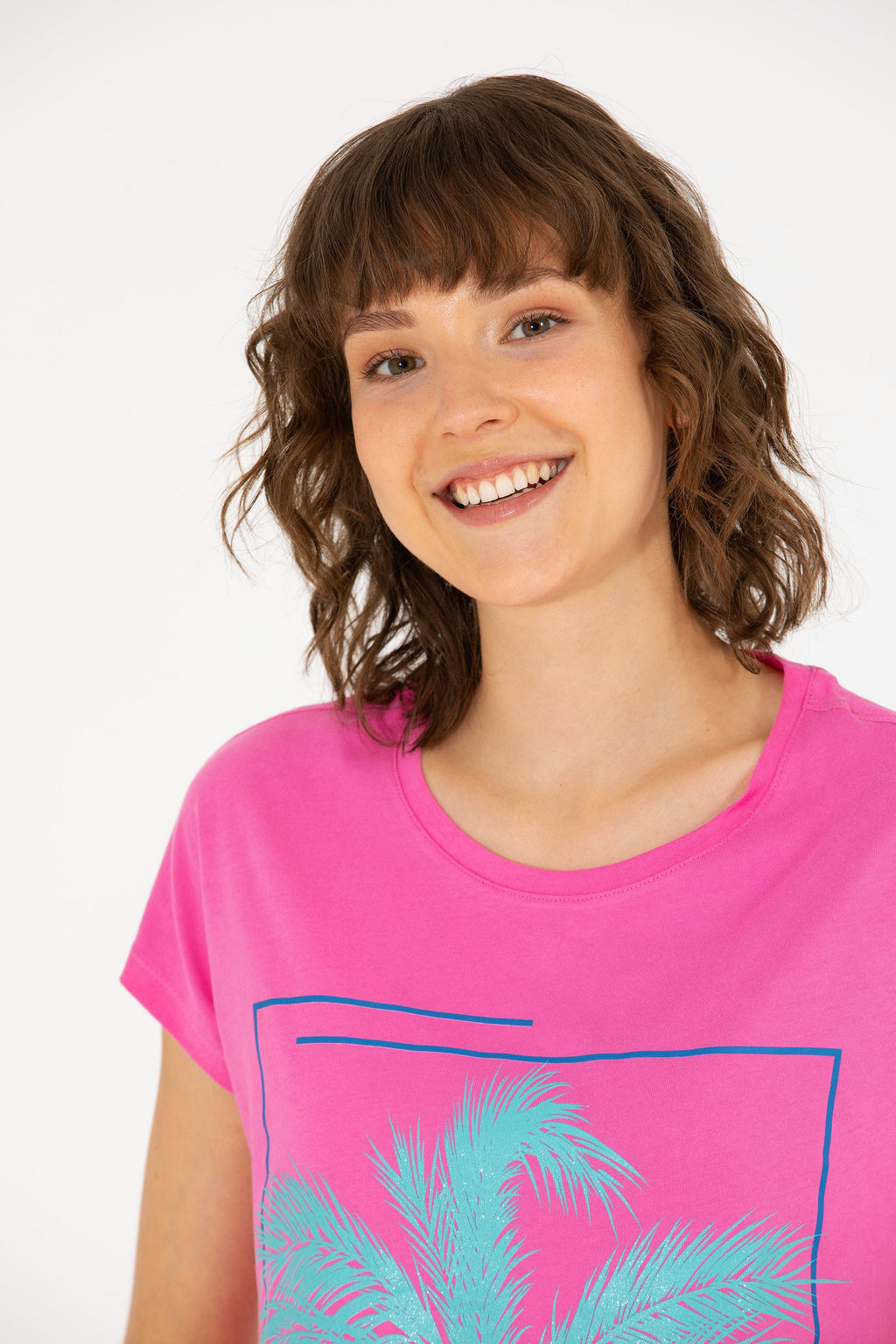 U. S. Polo Assn Женская розовая футболка с круглым вырезом - U.s. polo assn фото 2