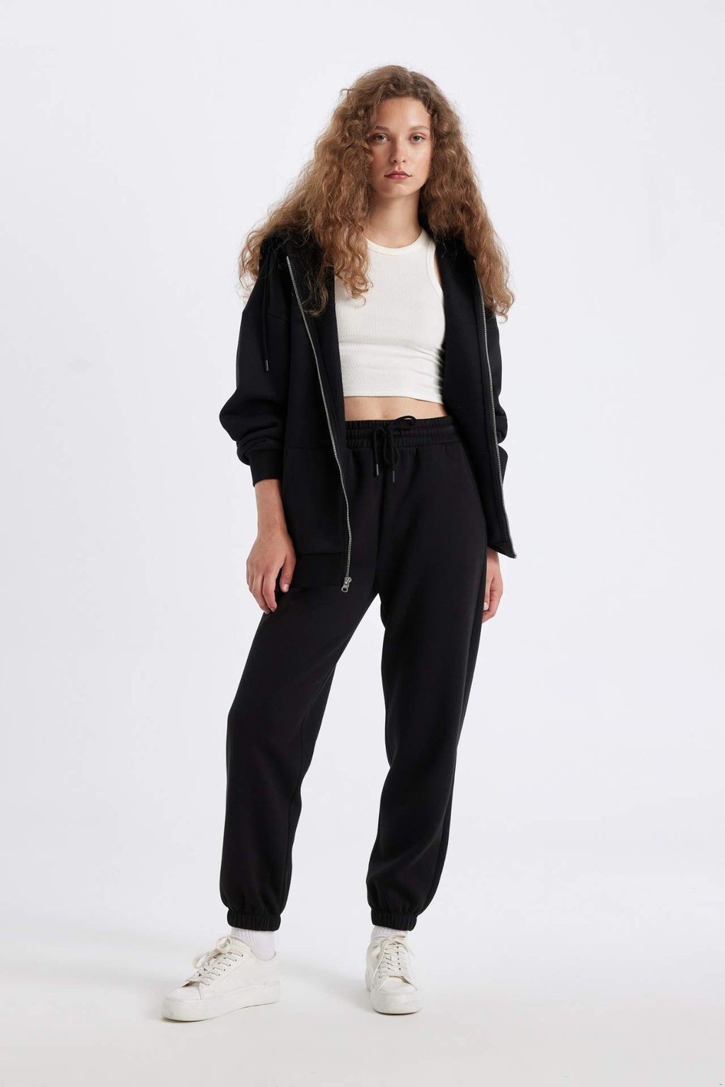 Standart Fit Kal?n Jogger Esofman Alt? Bel Paca Lastikli Basic Duz Uzun Boy - Defacto фото 4