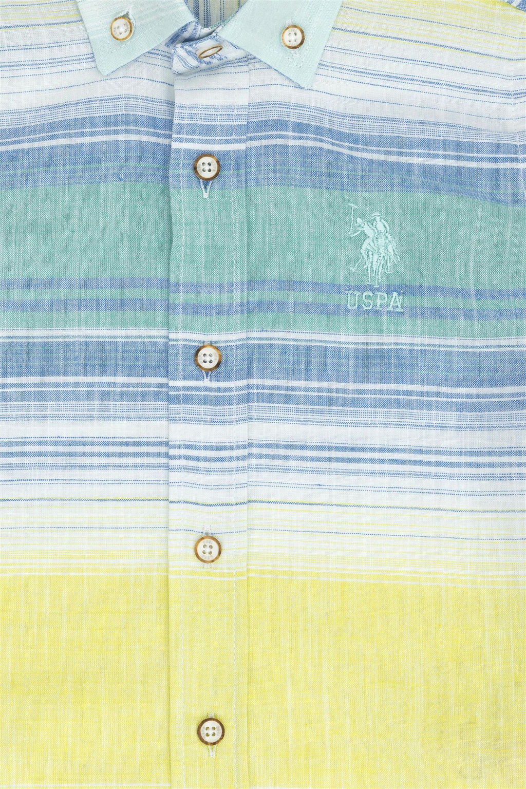 Неоново-желтая рубашка с коротким рукавом для мальчика Неожиданная скидка в корзине - U.s. polo assn фото 4