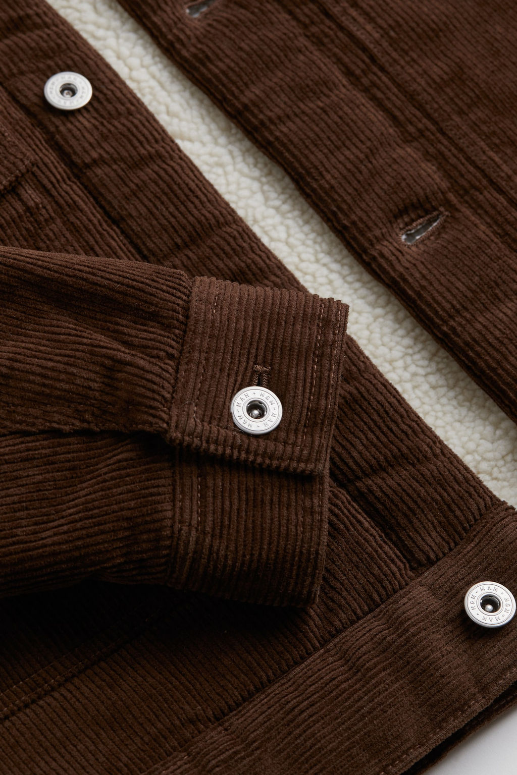 Cazadora de pana con forro de borreguito - H&m фото 2