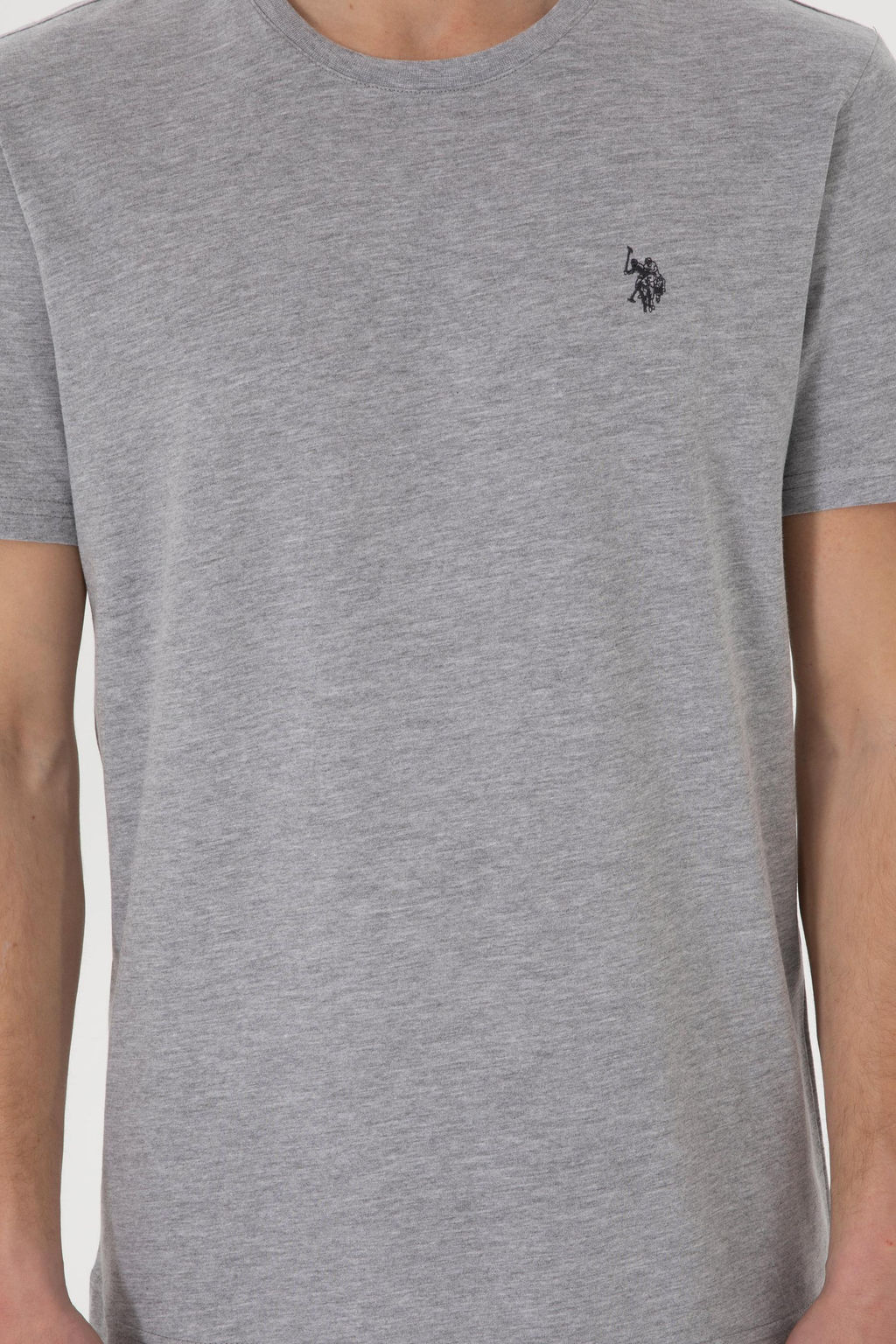 Erkek Regular Fit Bisiklet Yaka Gri Basic Ti__rt Sepette S_rpriz _ndirim - U.s. polo assn фото 6