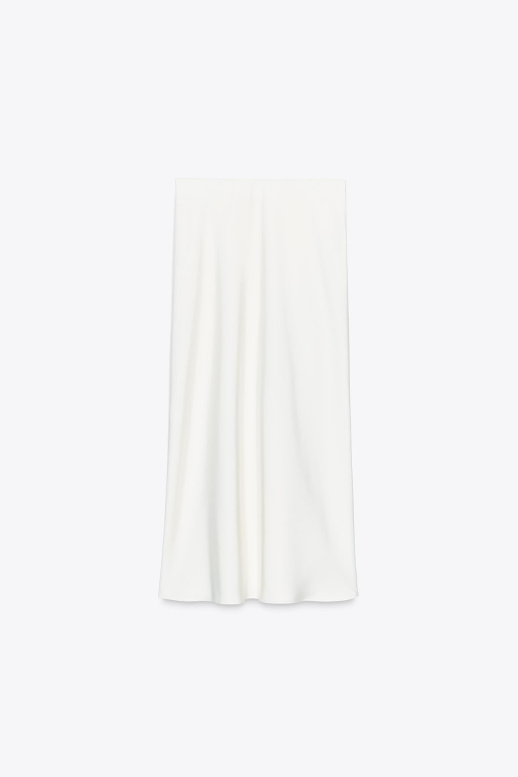 SATIN MIDI SKIRT WITH LACE - Zara фото 14