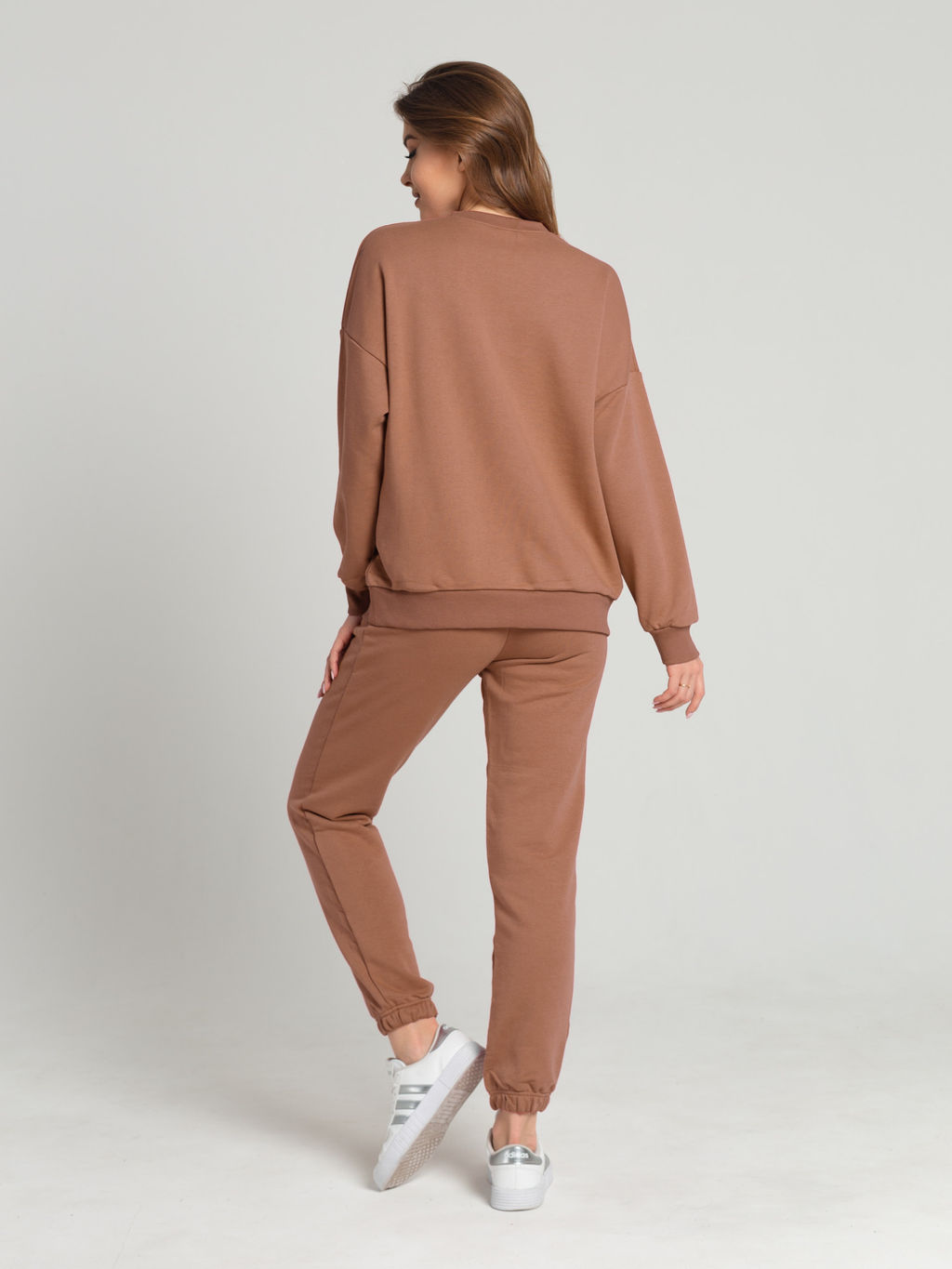 Костюм женский футер 3-х нитка петля пенье СЕВАРА КОФЕ - Domtrik фото 4