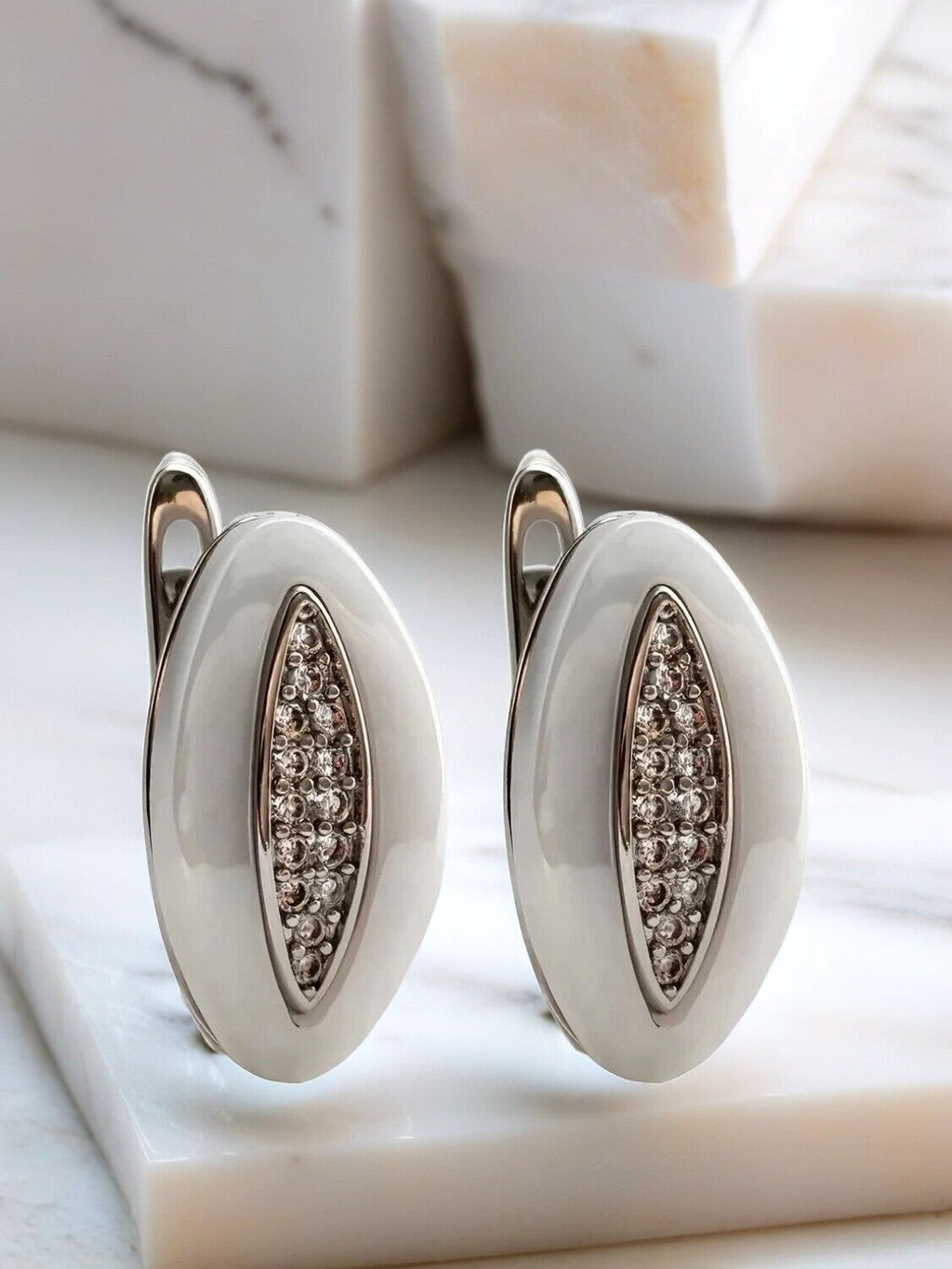 Серьги с керамикой