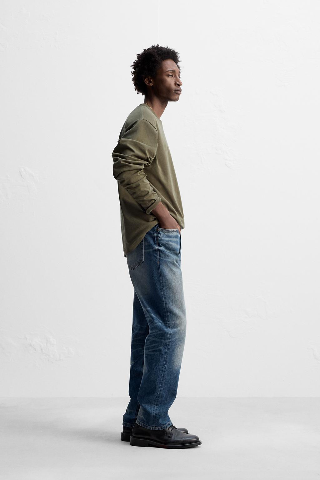 MEDIUM WEIGHT LONG SLEEVE T-SHIRT - Zara фото 13