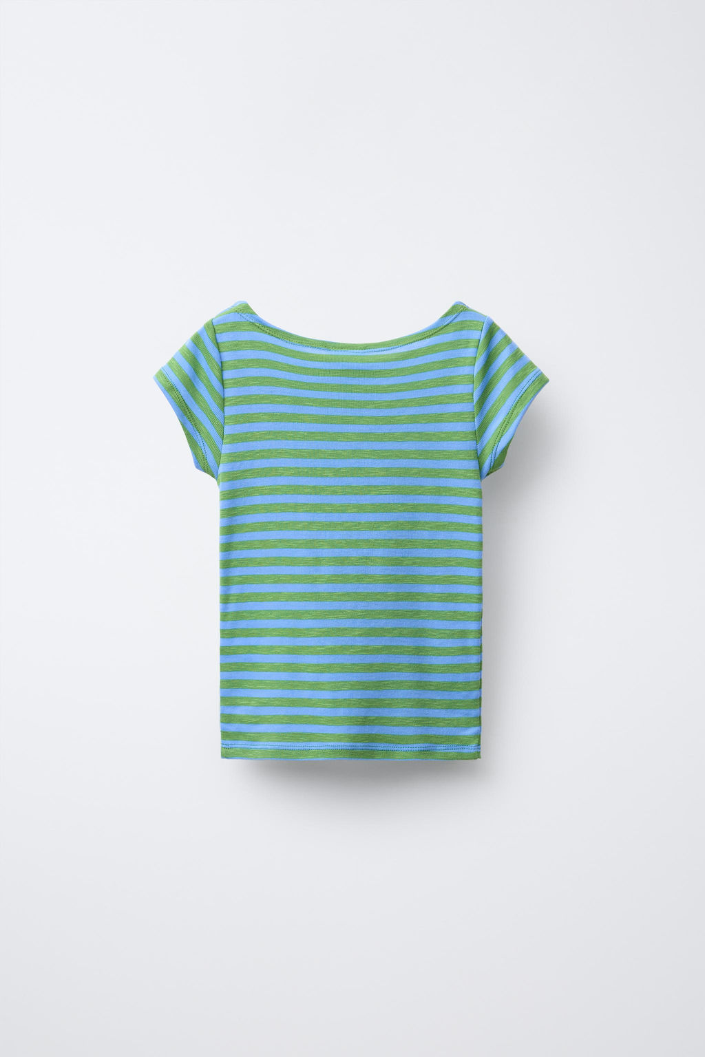 STRIPED T-SHIRT WITH TEXT - Zara фото 2
