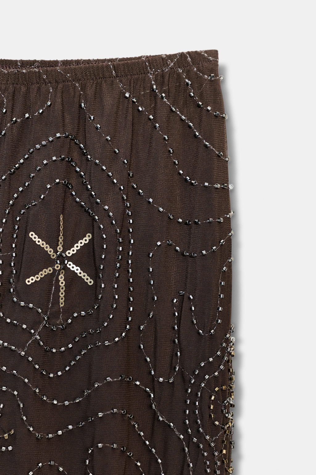BEADED SEQUIN TROUSERS - Zara фото 12