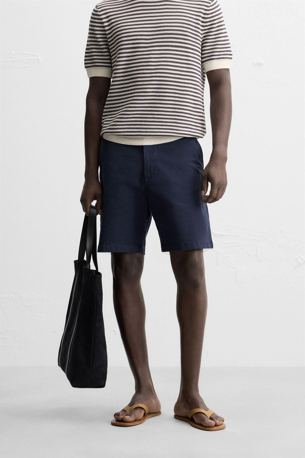 CHINO REGULAR FIT BERMUDA SHORTS - Zara фото 30