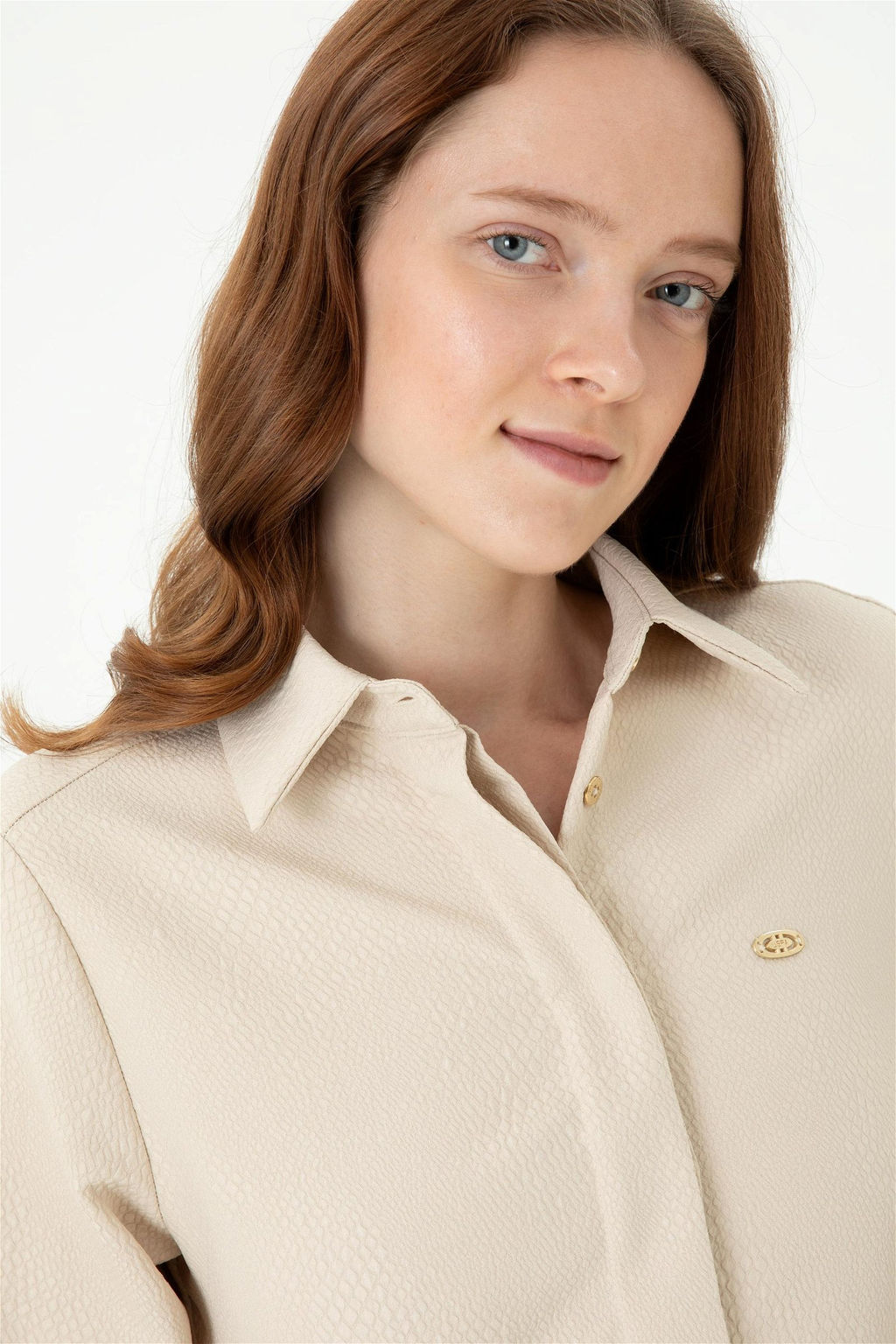 U. S. Polo Assn Женское кремовое тканое платье - U.s. polo assn фото 11
