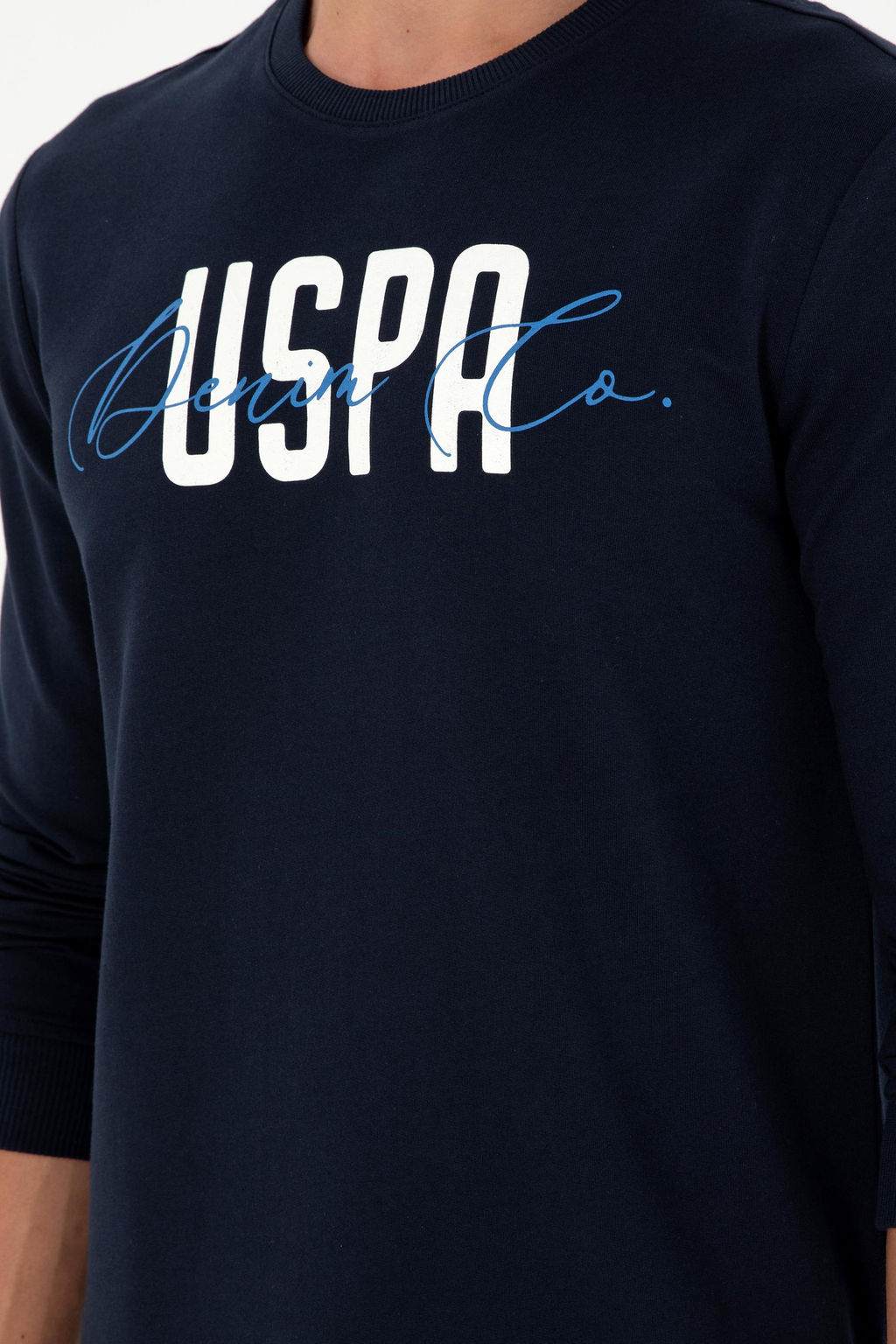 Мужской темно-синий свитшот - U.s. polo assn фото 7