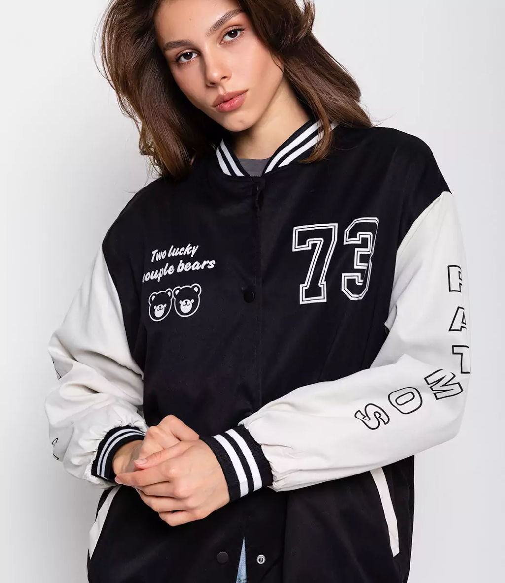 Бомбер #КТ915, чёрный