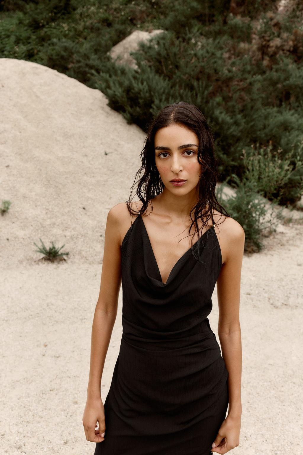 CAMISOLE DRESS WITH TRIMS - Zara фото 3