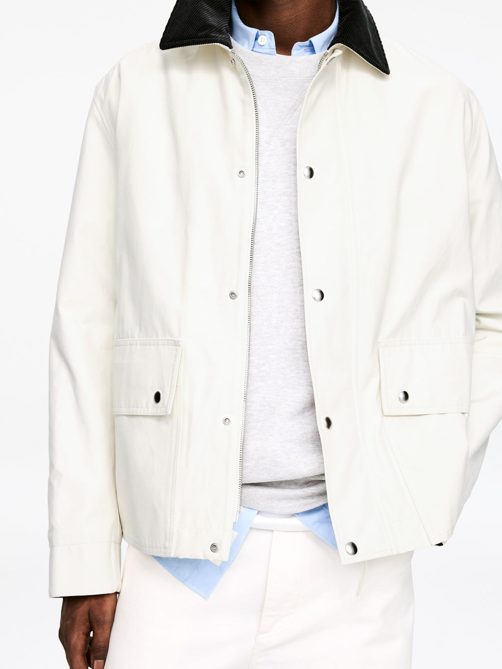 Chaqueta de nailon y algod?n encerada - H&m фото 9