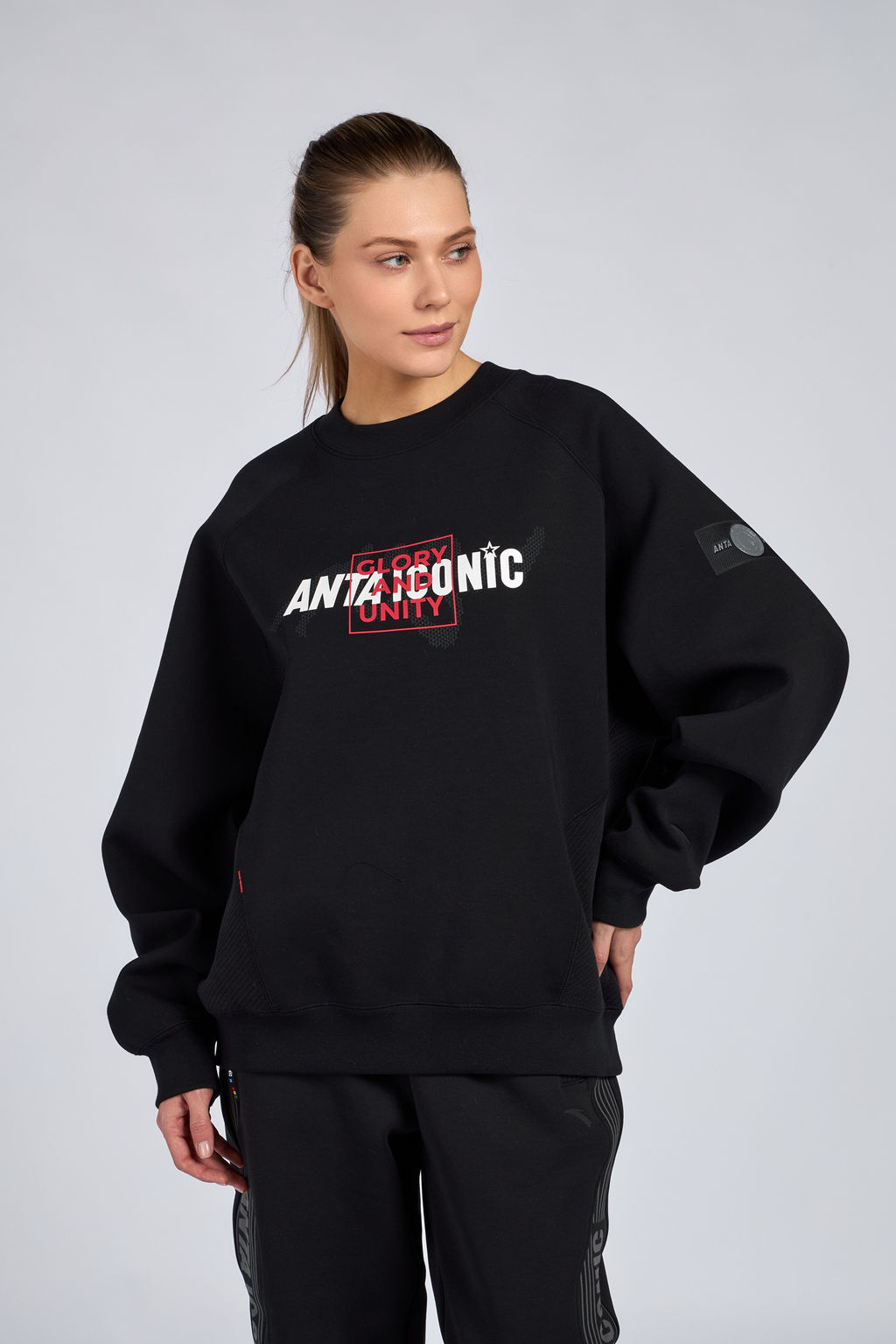 Свитшот Черный - Anta фото 3