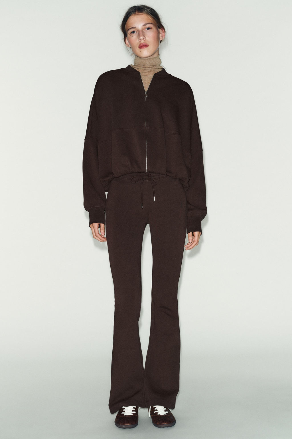 INTERLOCK FLARE TROUSERS