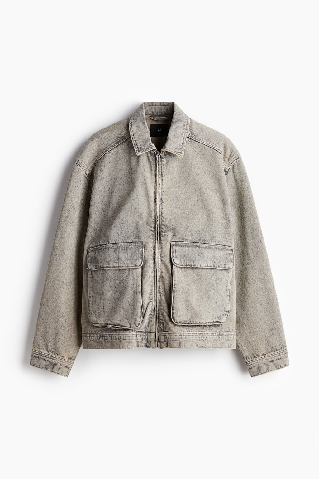 Cazadora worker en denim Loose Fit - H&m фото 5