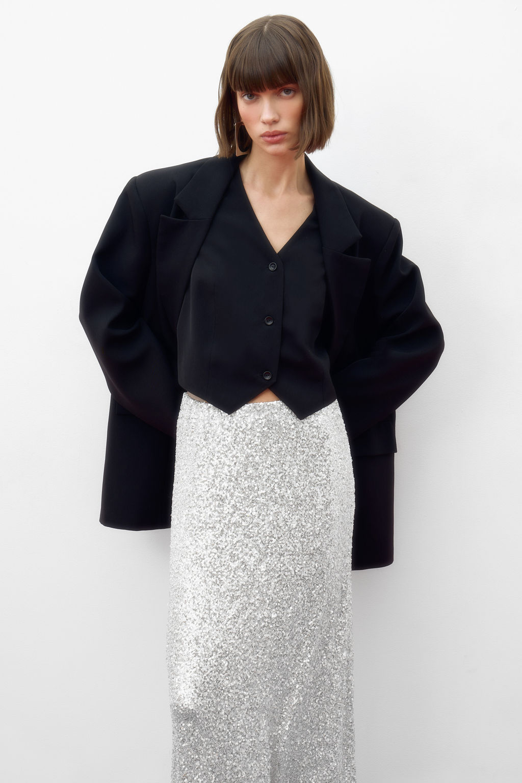 Юбка макси из пайеток - Mollis фото 2