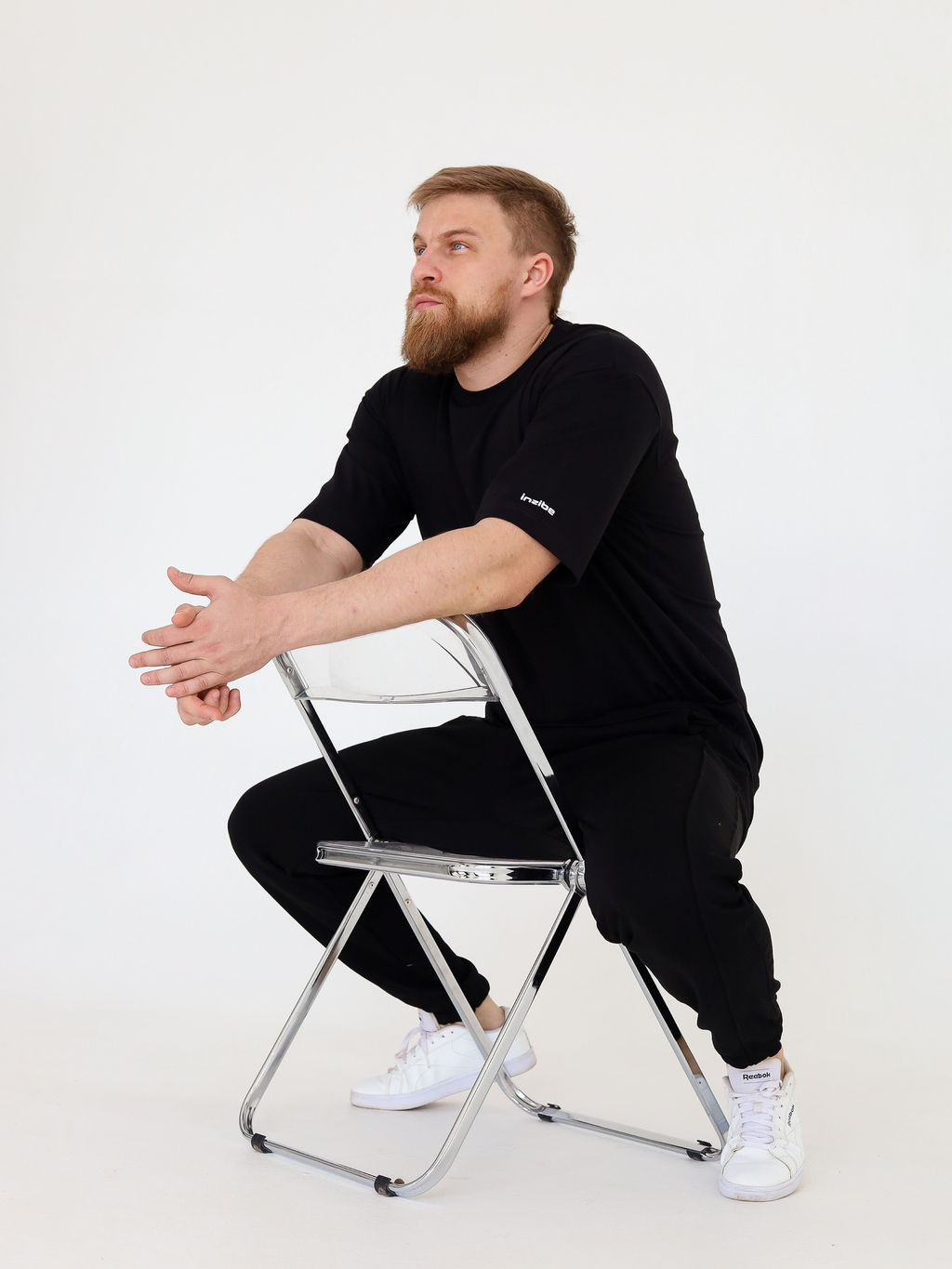 Футболка овер unisex, черная - Inzibe фото 10