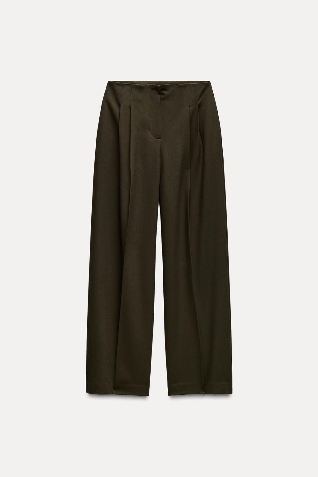 WIDE-LEG TROUSERS WITH DARTS - Zara фото 6