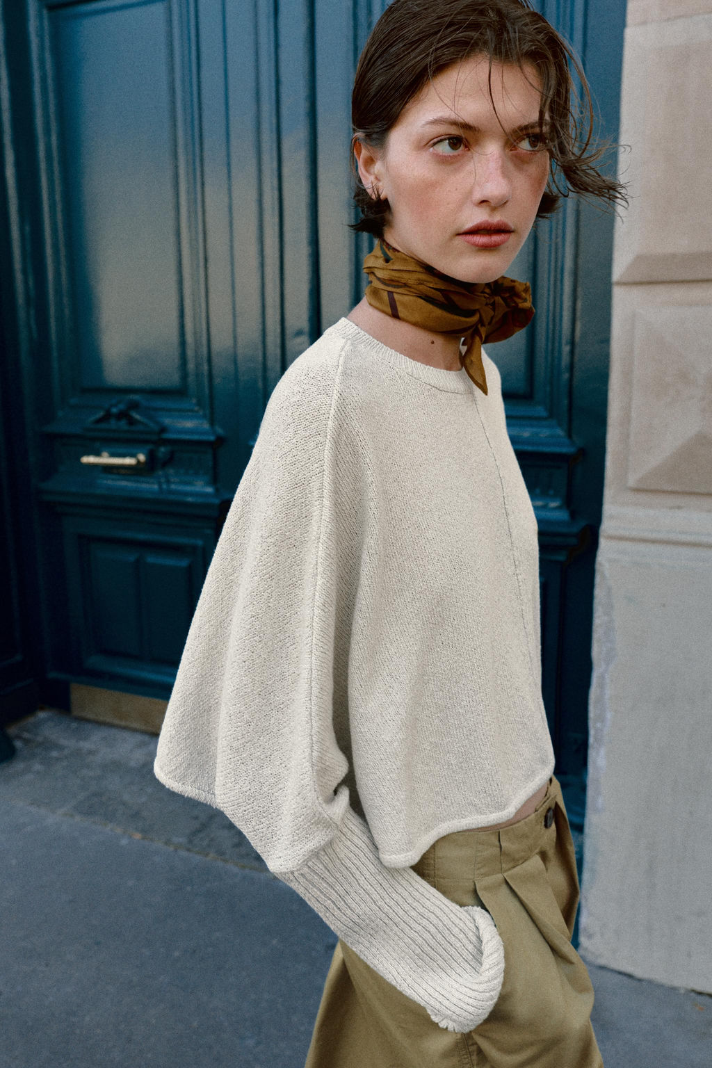 JERSEY CORTO PUNTO MANGA MURCI?LAGO / Crudo - Zara фото 5