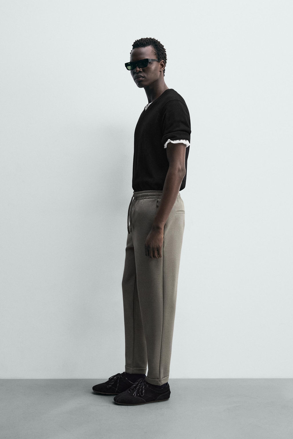 PANTAL?N CINTURA JOGGER EASY CARE / Khaki claro - Zara фото 4