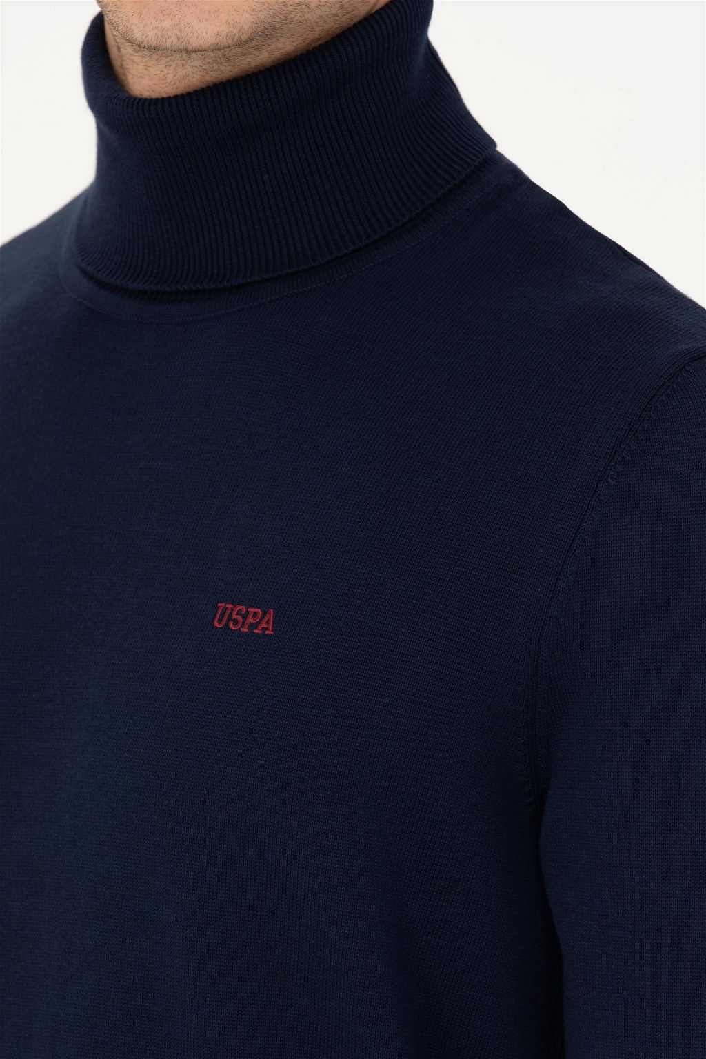 U. S. Polo Assn Мужской темно-синий базовый свитер - U.s. polo assn фото 7