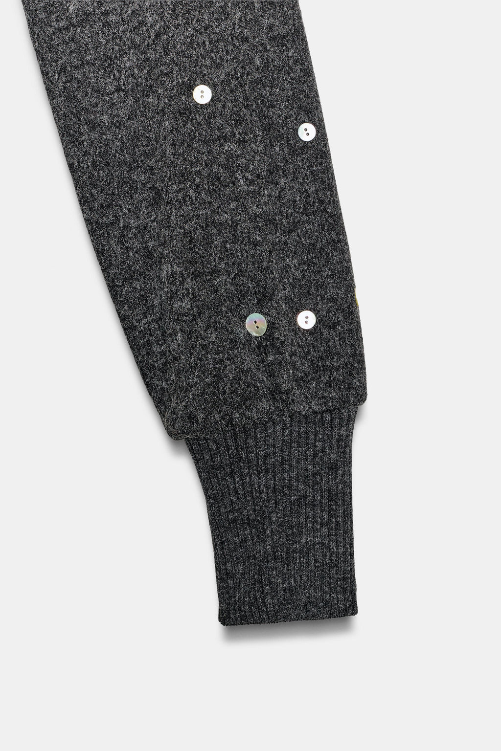 TOP CROP SOFT BOTONES / Gris antracita - Zara фото 5