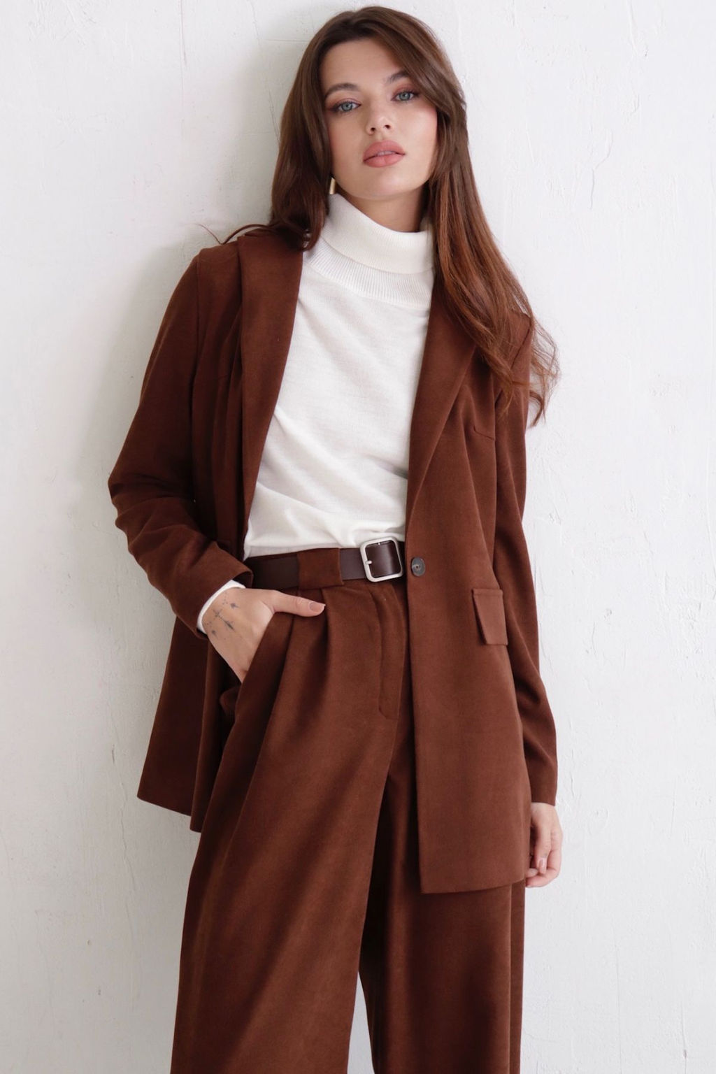 Жакет удлинённый с английским воротником - Martichelli фото 194