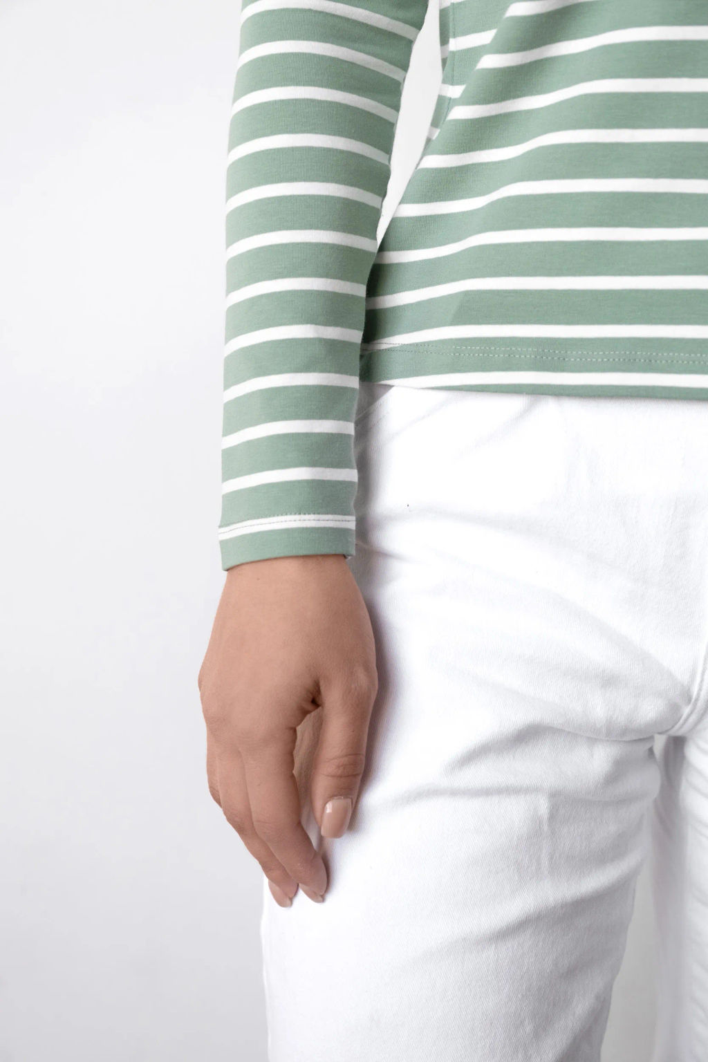 Лонгслив ДЖ 375п-6 Зеленый / экрю - T.C.T фото 5