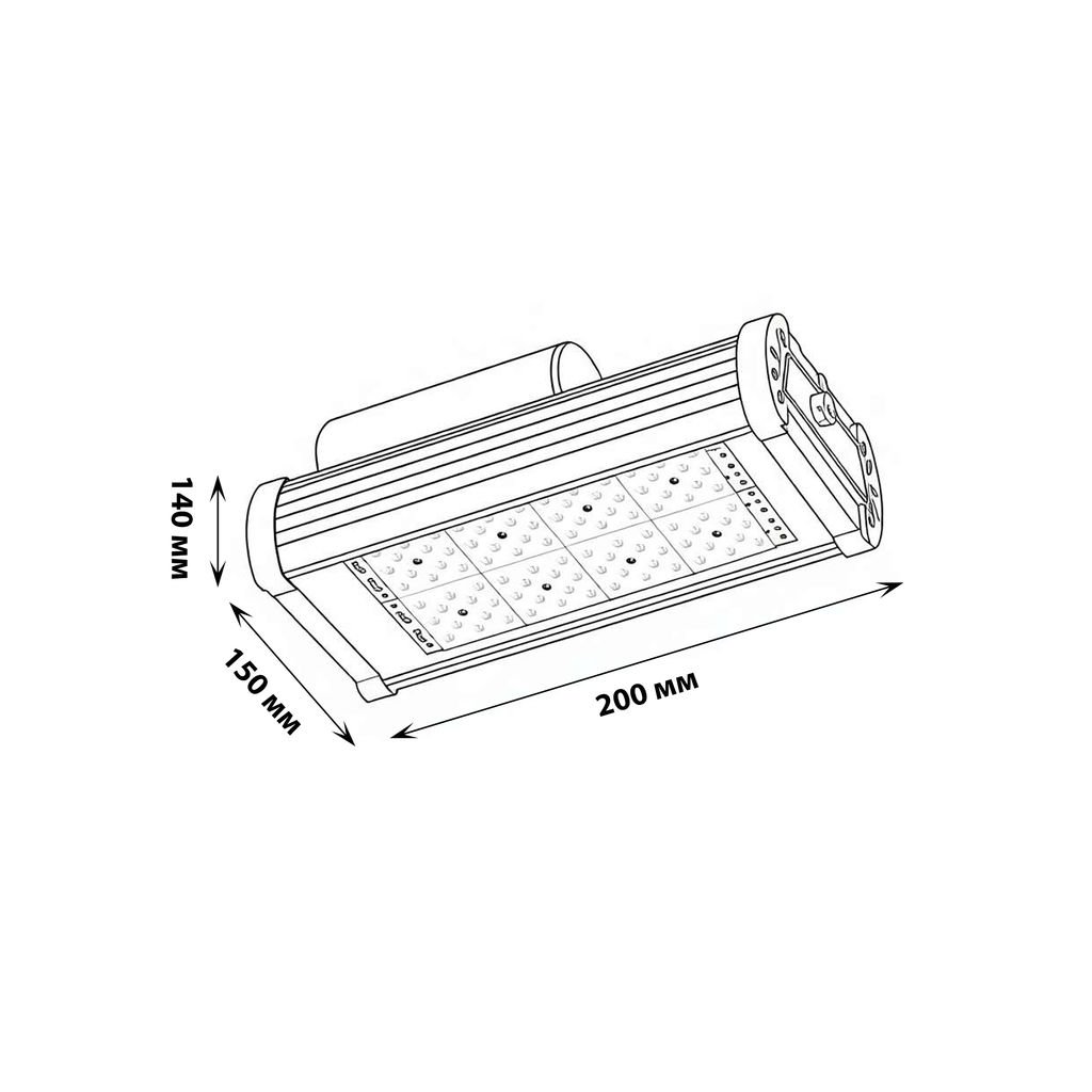ULV-R24J 40W/5000К IP65 SILVER Светильник светодиодный уличный консольный. Белый свет (5000К). КСС Д. TM Uniel