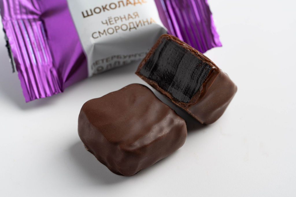 Шоколадные конфеты ЖЕЛЕ & ШОКОЛАД (ассорти) фантик - Петербургская коллекция фото 6