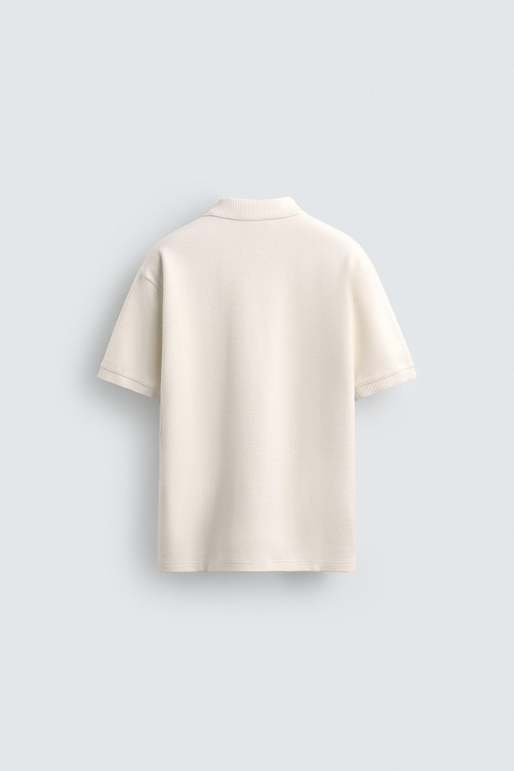 TEXTURED REGULAR FIT POLO SHIRT - Zara фото 8