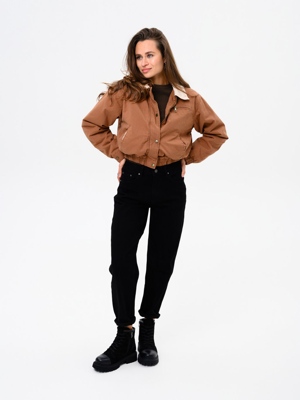 Ботинки 319.taskanabl.Черная замша+черный/байка