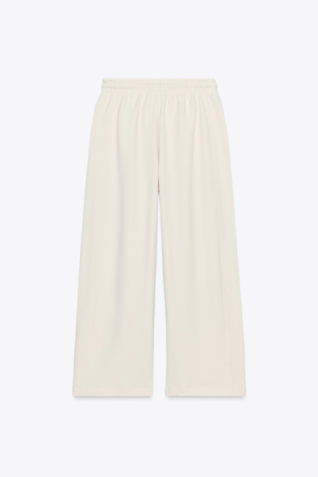 RUSTIC WIDE-LEG TROUSERS - Zara фото 7