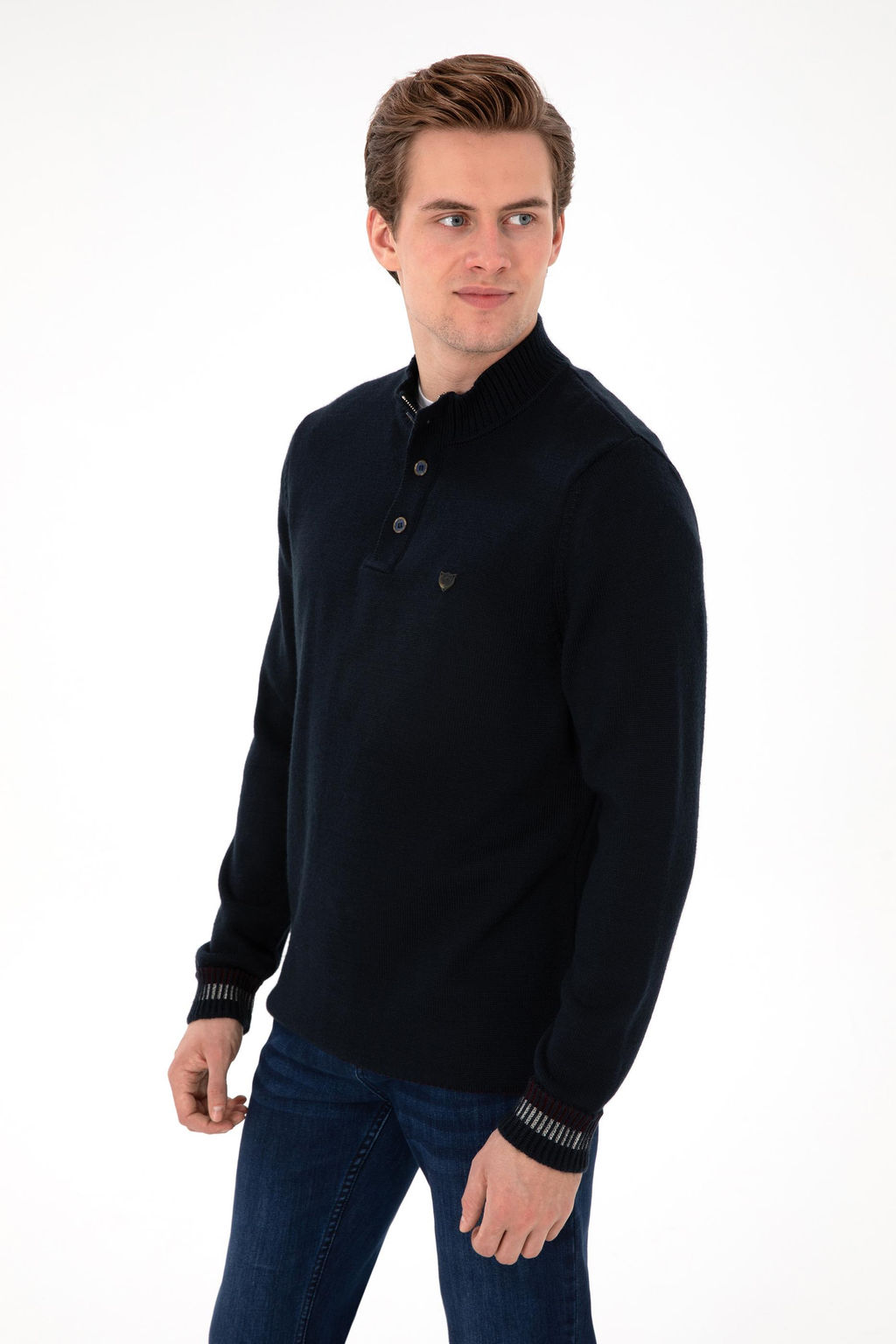 Erkek Lacivert Kazak