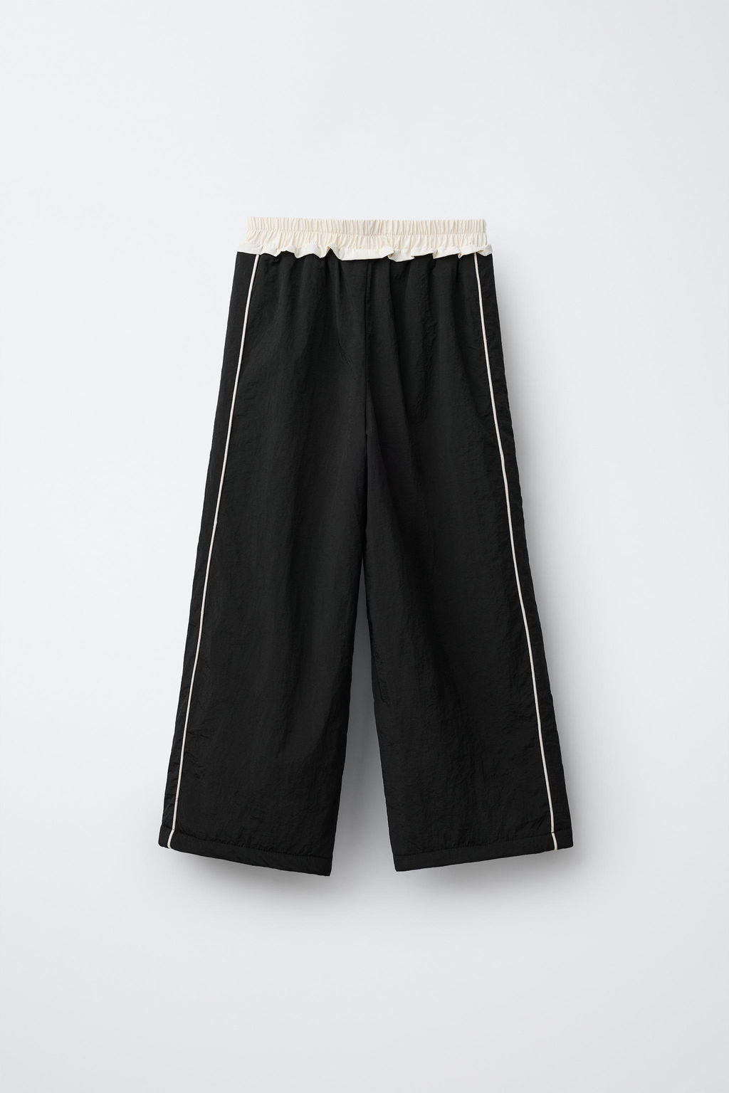 PANTAL?N NYLON FORRO POLAR LAZOS  / Negro - Zara фото 2