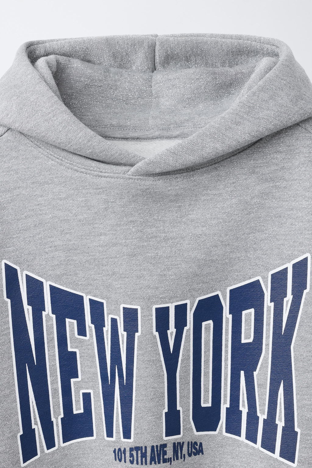 SUDADERA TEXTO BRILLO / Gris vigor? - Zara фото 3