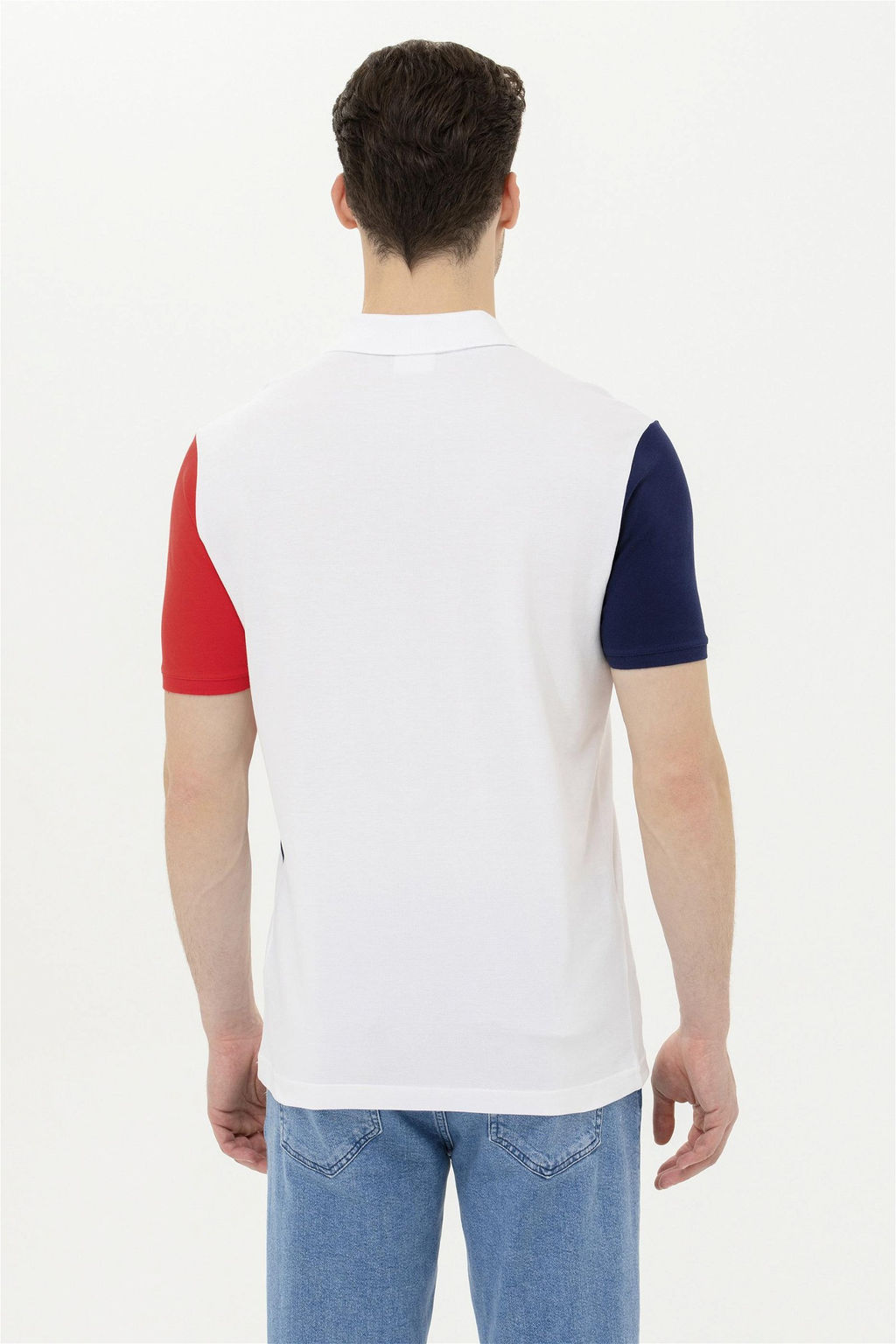 Мужская красная футболка с воротником-поло Неожиданная скидка в корзине - U.s. polo assn фото 5