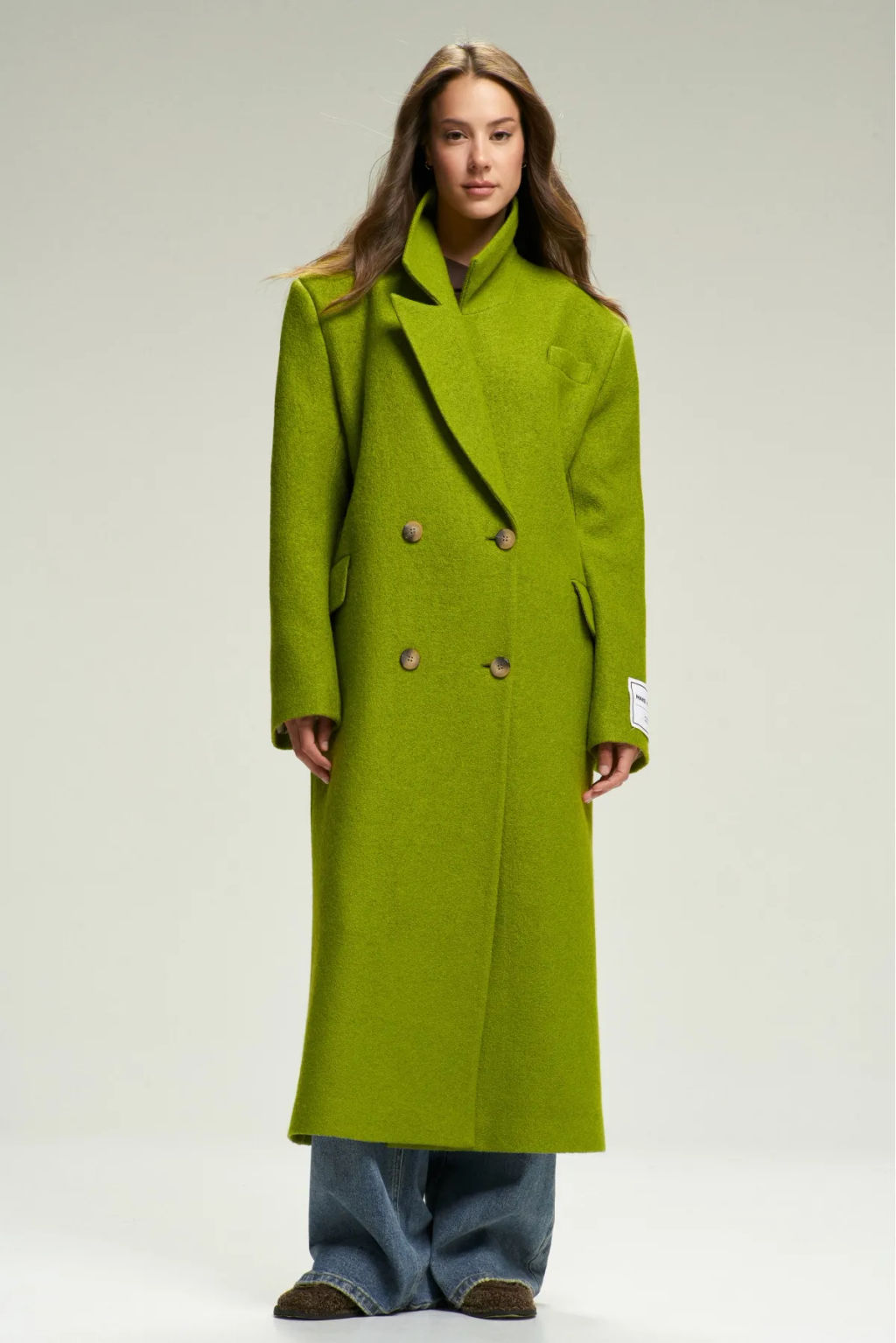 Пальто-макси из вареной шерсти Grinch - Erist store фото 5