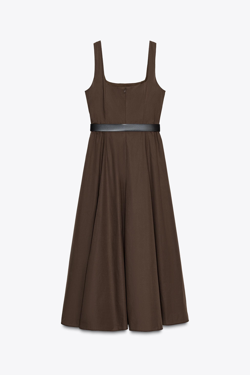 MIDI DRESS WITH BELT - Zara фото 7