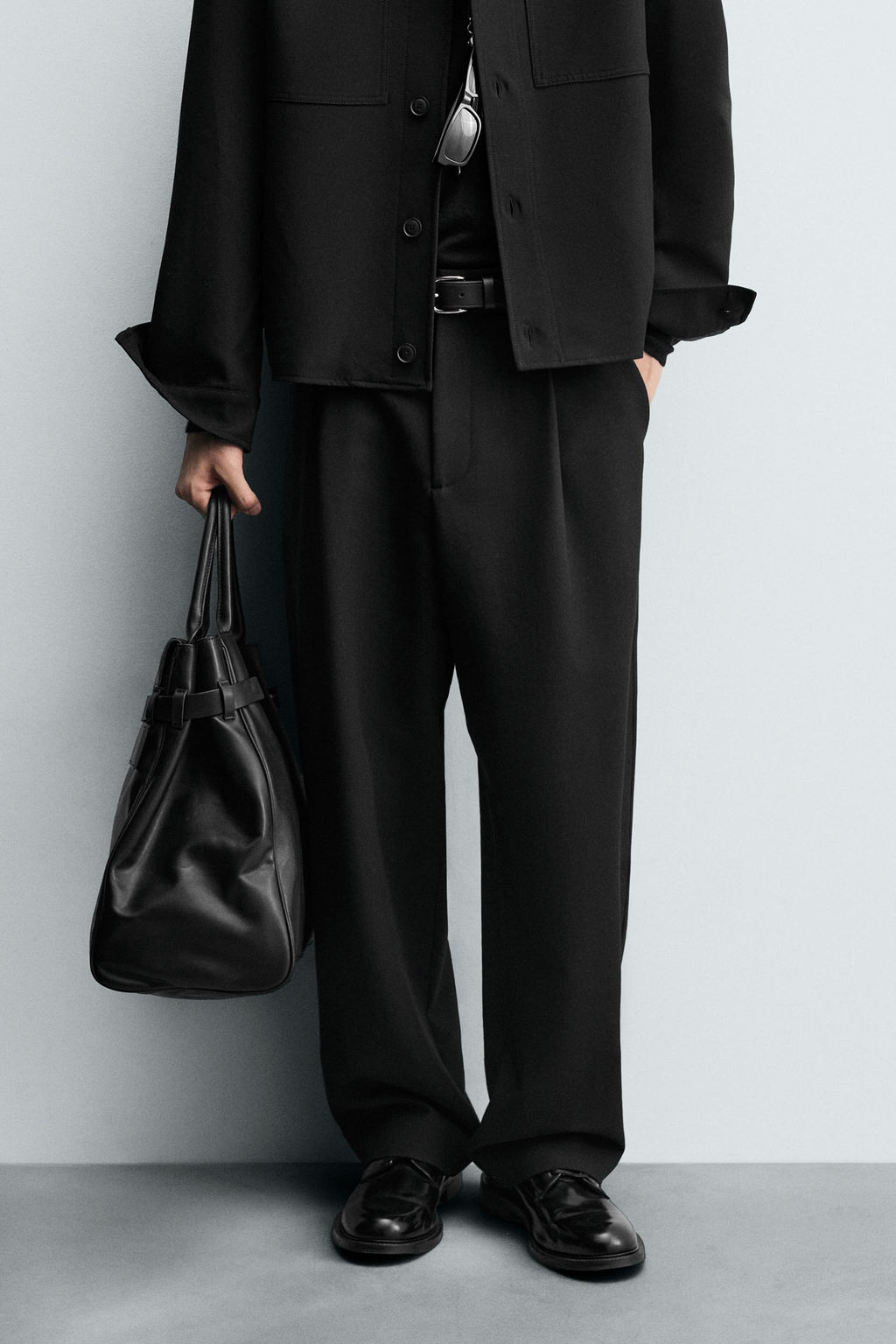 RELAXED FIT PLEATED TROUSERS - Zara фото 21