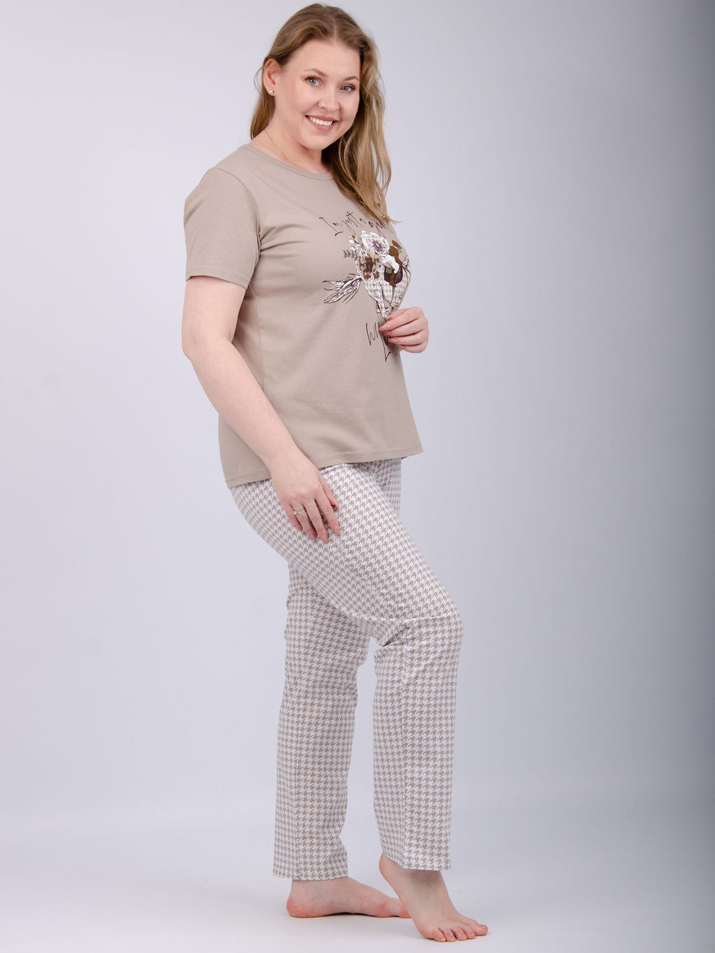 Пижама "Вивианна 2" брюки, трикотаж