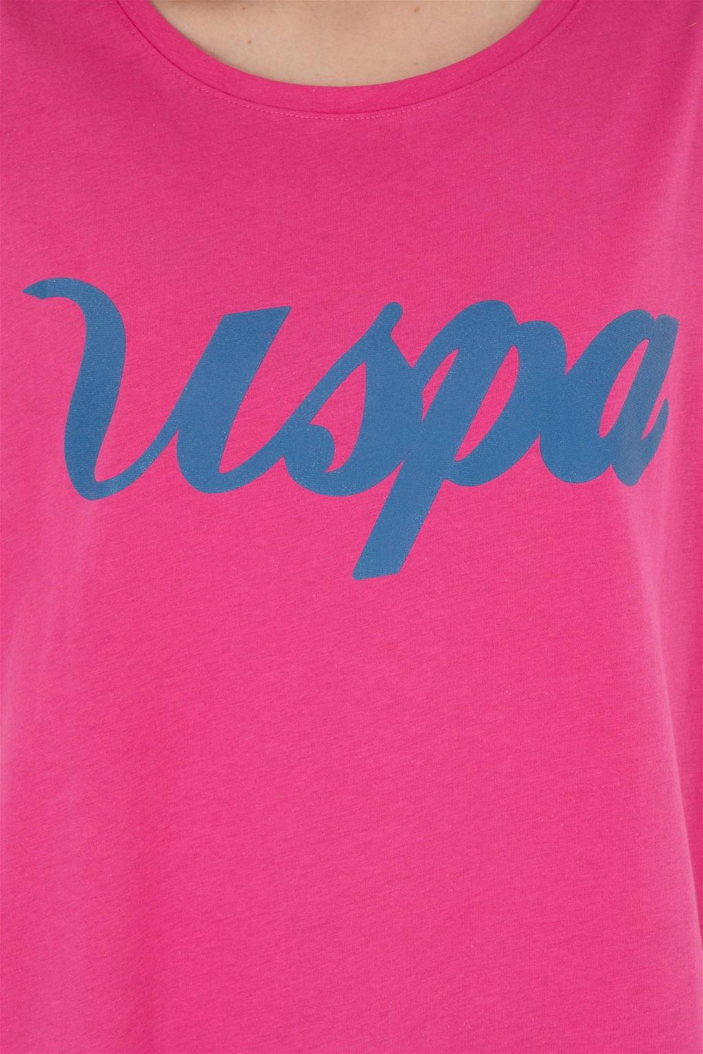 Женская футболка цвета фуксии с круглым вырезом Неожиданная скидка в корзине - U.s. polo assn фото 7