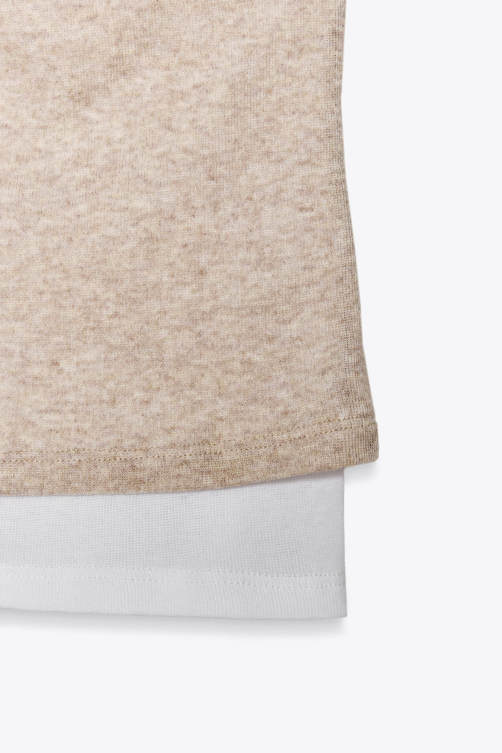 ASYMMETRIC DOUBLE T-SHIRT - Zara фото 8