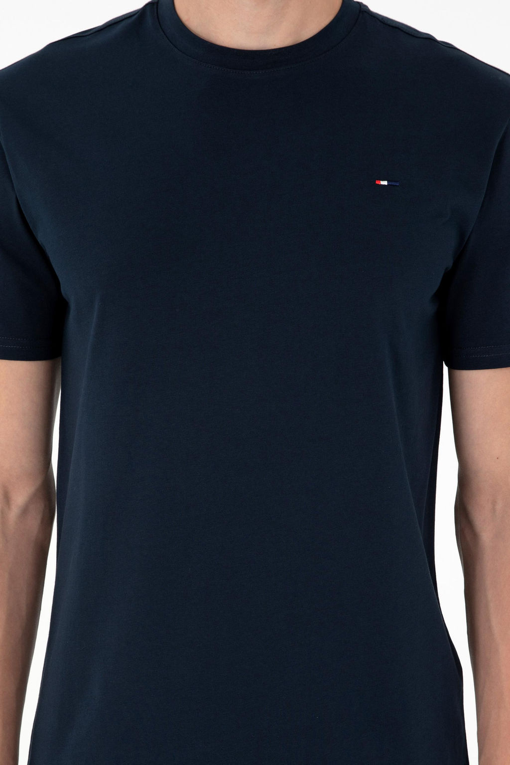 Мужская темно-синяя базовая футболка Неожиданная скидка в корзине - U.s. polo assn фото 6