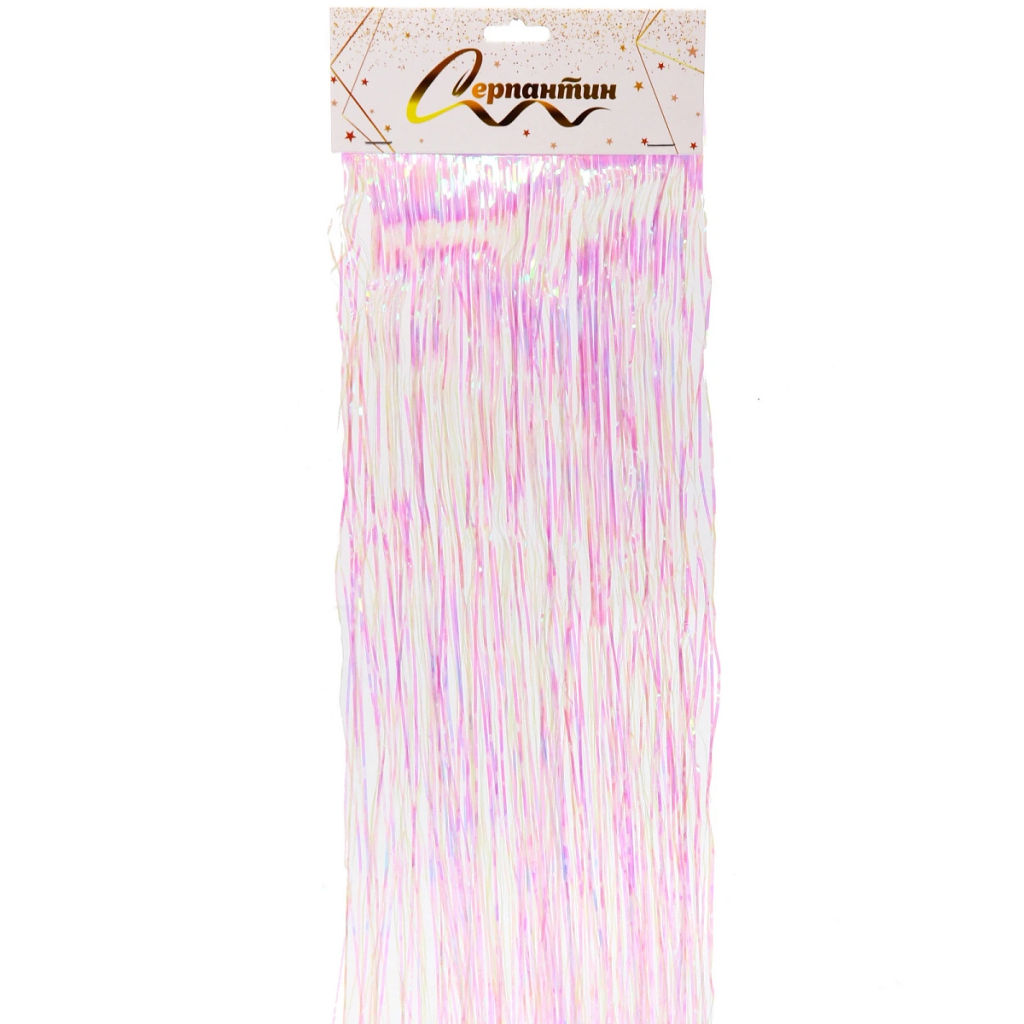 Цена за 10 шт. Дождик 2 м "Глянцевый стиль", перламутр