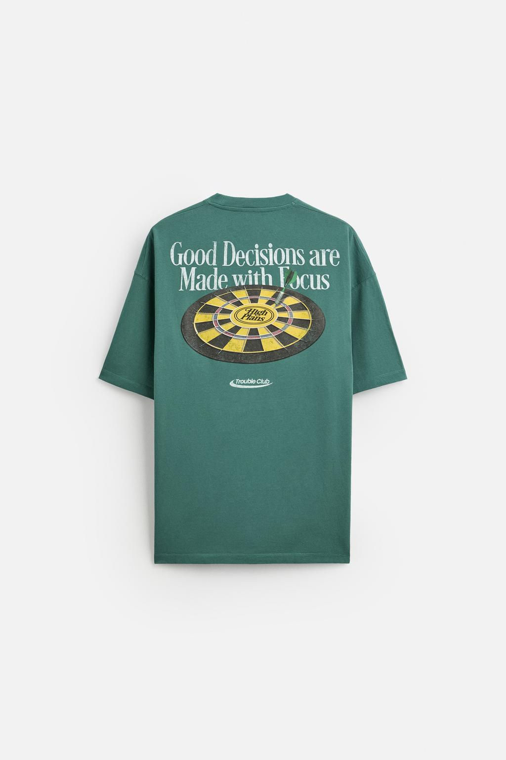 CONTRAST PRINTED T-SHIRT - Zara фото 10